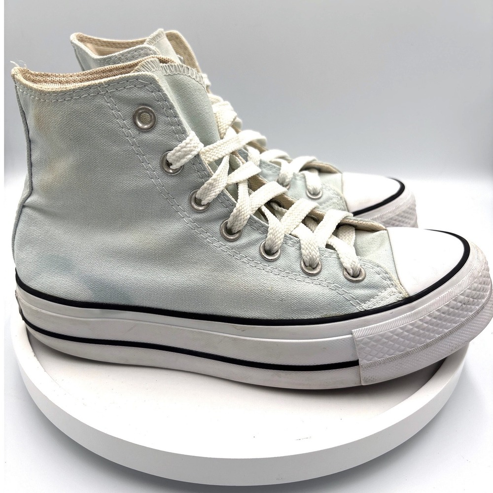 Converse Chuck Taylor All Star Lift 7.5 Light Blue Platform High Top 560846F